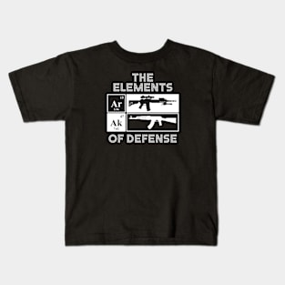 The Elements of Defense AR15 AK47 Periodic Table Kids T-Shirt